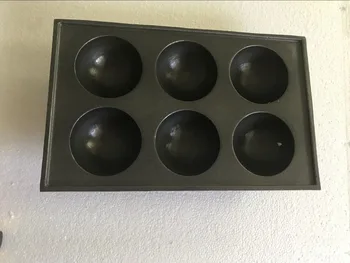Diameter 80 mm 1 pcs 6 holes takoyaki pan Fish ball maker Non-stick coating surface
Diameter 80 mm 1 pcs 6 holes takoyaki pan Fish ball maker Non-stick coating surface