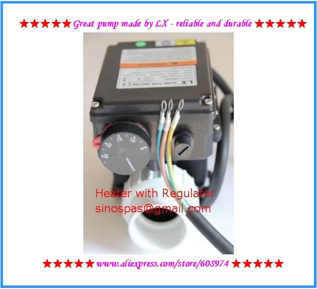 LX H30-Rs1 heater3kw with an adjustable thermostat for bathtub &spa tub heater and tub SPA Pool Heater for chinese spa
LX H30-Rs1 heater3kw with an adjustable thermostat for bathtub &spa tub heater and tub SPA Pool Heater for chinese spa