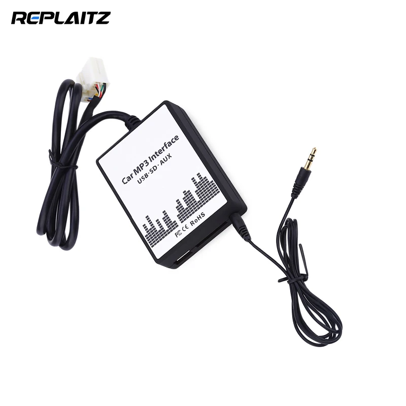 Replaitz Auto Car MP3 Apater Connector DC 12V USB 3.5mm AUX Adapter SD Data Cable Audio Digital CD Changer for Honda Accord Fit
Replaitz Auto Car MP3 Apater Connector DC 12V USB 3.5mm AUX Adapter SD Data Cable Audio Digital CD Changer for Honda Accord Fit