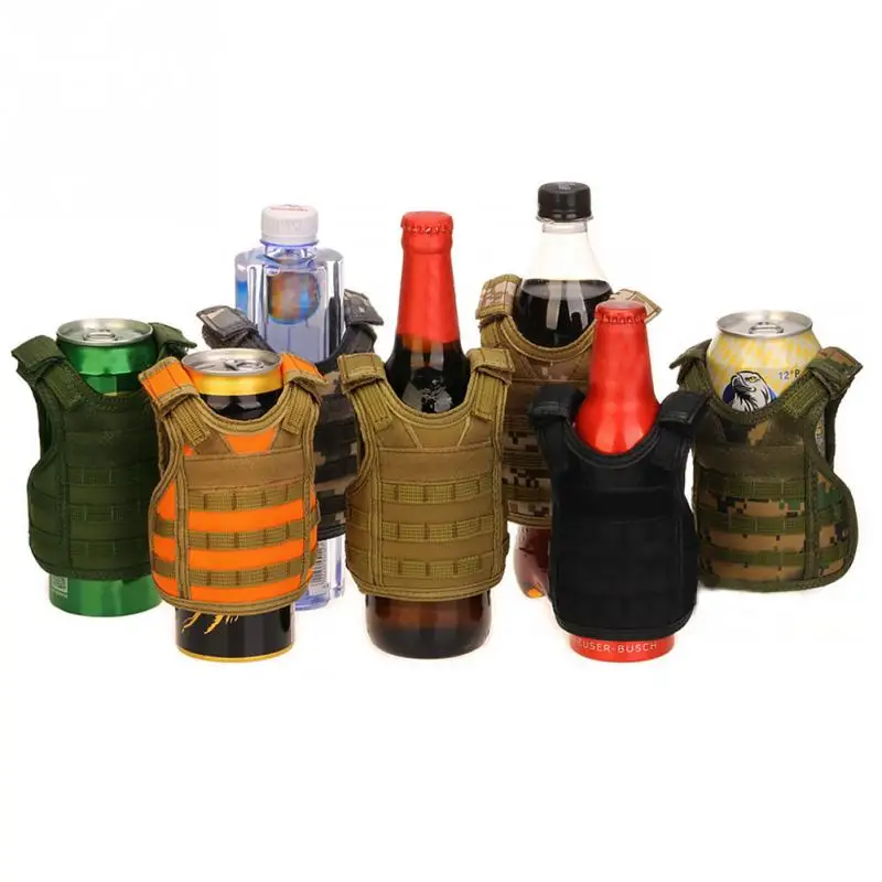 Tactical Beer Military Molle vest mini Miniature Wine bottle cover vest Beverage Cooler Adjustable Shoulder Straps
Tactical Beer Military Molle vest mini Miniature Wine bottle cover vest Beverage Cooler Adjustable Shoulder Straps