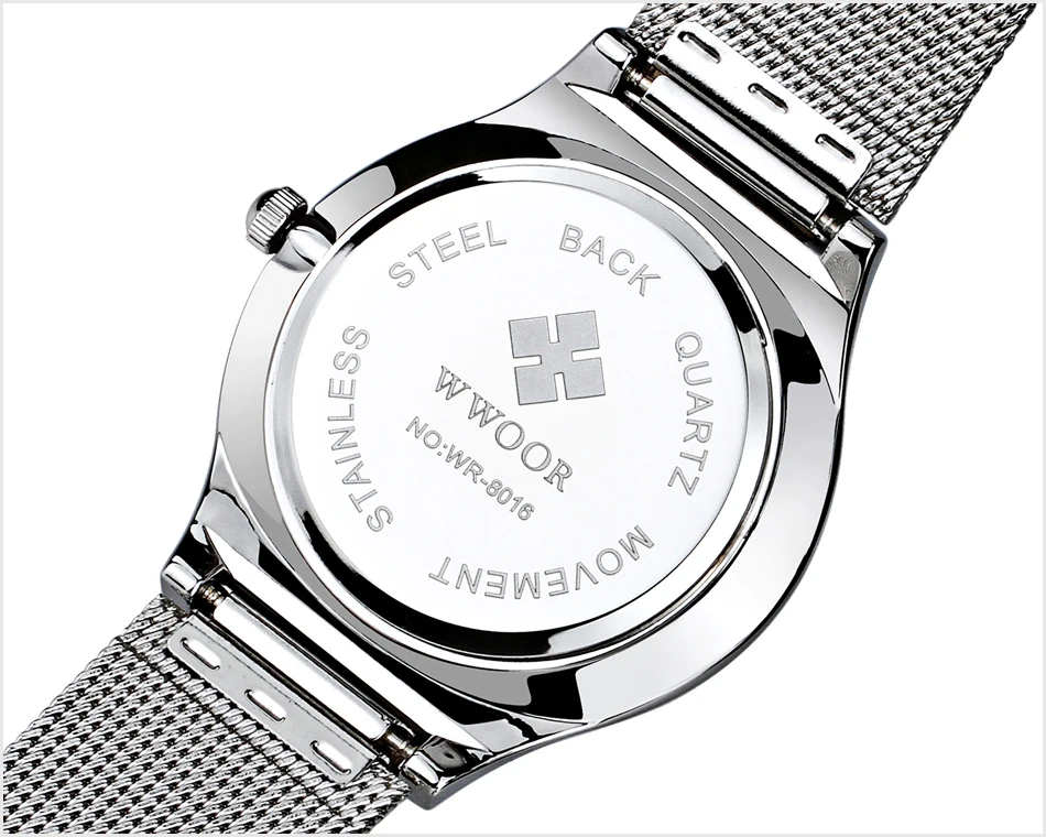 WWOOR Ultra thin Fashion Male Wristwatch Top Brand Luxury Business Watches Waterproof Scratch-resistant Men Watch Clock (28)