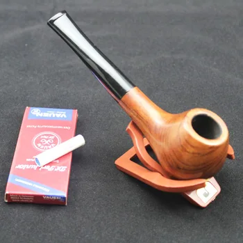 Classic Natural Solid Red Wood Wooden Straight Smoking Pipe Round RoseWood Tobacco Wooden & 10pcs 9mm Filter+Pouch+Holder DB120
Classic Natural Solid Red Wood Wooden Straight Smoking Pipe Round RoseWood Tobacco Wooden & 10pcs 9mm Filter+Pouch+Holder DB120