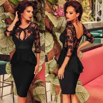 2020 Vintage Dress New Sexy Women O-neck Floral Lace Hollow Out Bodycon Slim fit Peplum Dress vestidos dress women Plus size Hot
2020 Vintage Dress New Sexy Women O-neck Floral Lace Hollow Out Bodycon Slim fit Peplum Dress vestidos dress women Plus size Hot