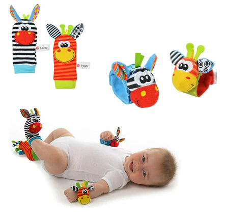4pcs Newborn baby socks 0~24 Months Baby Socks Animal Foot Socks Rattles Toys Developmental Soft Wrist Toys Dropshipping
4pcs Newborn baby socks 0~24 Months Baby Socks Animal Foot Socks Rattles Toys Developmental Soft Wrist Toys Dropshipping