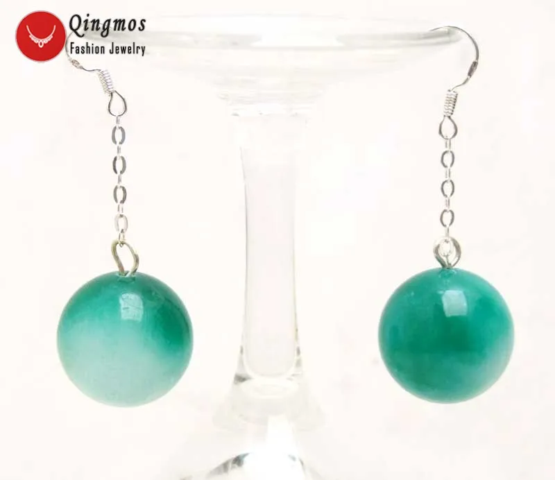Qingmos Light Green Jades Earrings for Women With Round Natural 18mm Light Green Jades Dangle Silver S925 Hook Earring Jewelry
Qingmos Light Green Jades Earrings for Women With Round Natural 18mm Light Green Jades Dangle Silver S925 Hook Earring Jewelry