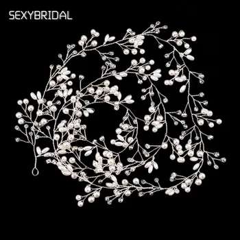 Luxury Crystal Handmade Long Bridal Headband Headpiece Pearl Hairbands Wedding Hairwear Bride Head Chain LB
Luxury Crystal Handmade Long Bridal Headband Headpiece Pearl Hairbands Wedding Hairwear Bride Head Chain LB