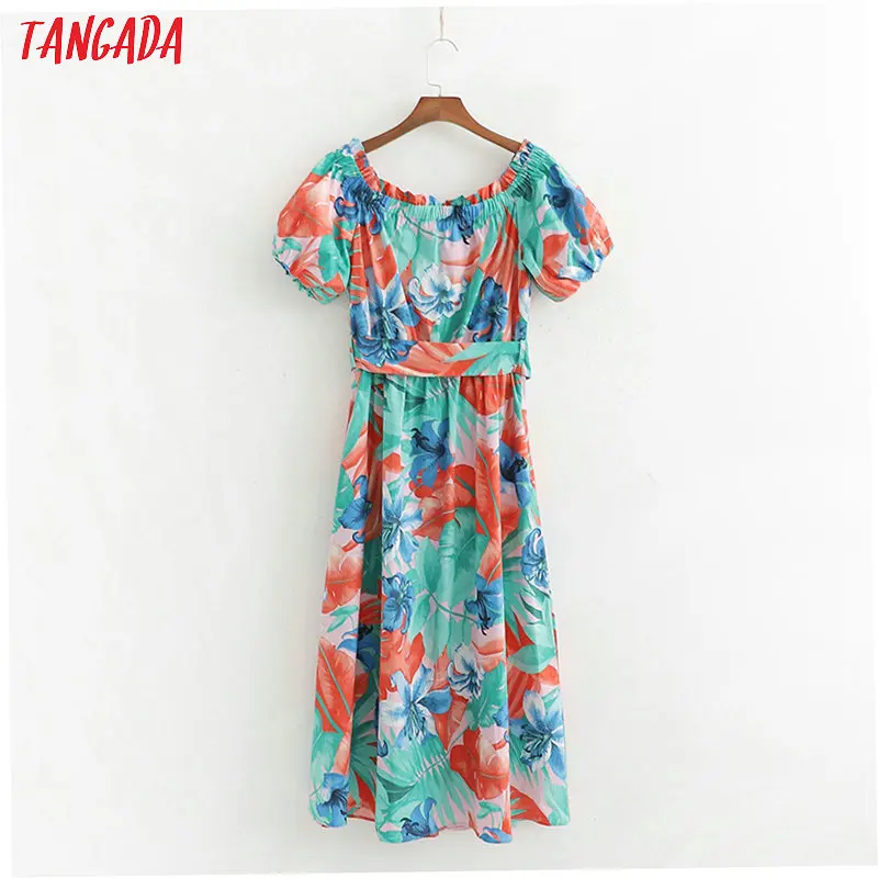 Tangada women floral printed summer dress short sleeve slash neck 2019 beach ladies midi dress vestidos 1D283
Tangada women floral printed summer dress short sleeve slash neck 2019 beach ladies midi dress vestidos 1D283