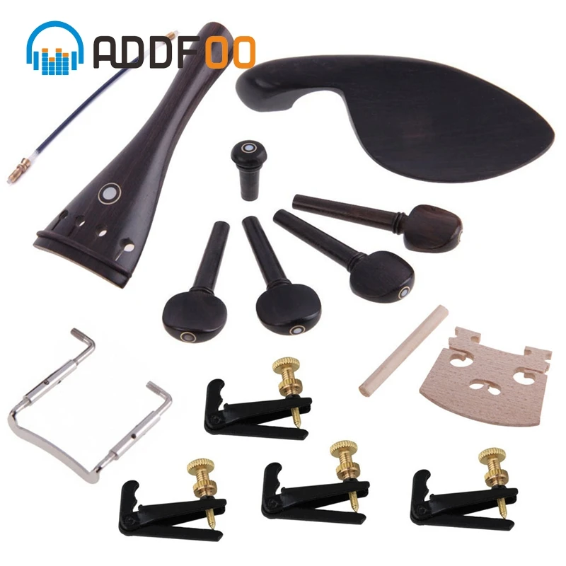 Violin pegs 4/4 Ebony violin Accessories Parts Set With Tailpiece Pegs Chinrest Maple Bridge Set For Violins Replacement Parts
Violin pegs 4/4 Ebony violin Accessories Parts Set With Tailpiece Pegs Chinrest Maple Bridge Set For Violins Replacement Parts