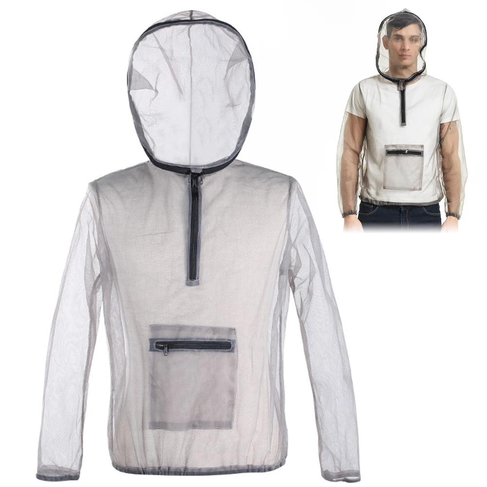 Outdoor Bug Jacket Ultralight Mesh Hooded Anti-mosquito for Camping Hiking Fishing Gardening Protective Mesh Shirt Insect Shield
Outdoor Bug Jacket Ultralight Mesh Hooded Anti-mosquito for Camping Hiking Fishing Gardening Protective Mesh Shirt Insect Shield