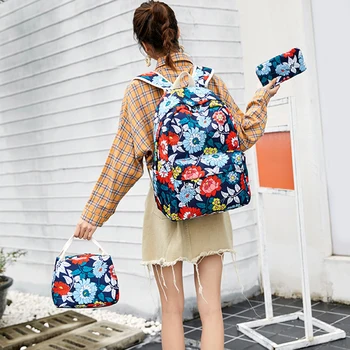 3 Pcs Waterproof School Bag Print Travel Backpack Shoulder Bag Nylon Fabric Fashion Crossbody Bag
3 Pcs Waterproof School Bag Print Travel Backpack Shoulder Bag Nylon Fabric Fashion Crossbody Bag