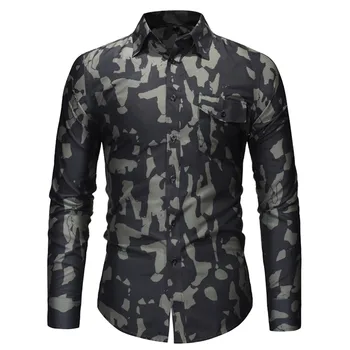 Big Size Male Army Style Camoouflage Shirts Turn-down Collar Tops Long Sleeve Fall Clothes Handsome Man Loose Blouse 3 Colors
Big Size Male Army Style Camoouflage Shirts Turn-down Collar Tops Long Sleeve Fall Clothes Handsome Man Loose Blouse 3 Colors