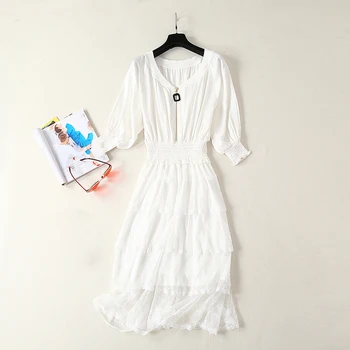 HIGH QUALITY Newest 2020 Summer Runway Dress Women's Lantern Sleeve Zipper Front Gauze Patchwork Dress
HIGH QUALITY Newest 2020 Summer Runway Dress Women's Lantern Sleeve Zipper Front Gauze Patchwork Dress