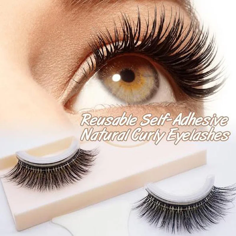 Reusable Self-Adhesive Natural Curly Eyelashes Self Adhesive Eye lashes Make up 3D False Eyelashes Extension
Reusable Self-Adhesive Natural Curly Eyelashes Self Adhesive Eye lashes Make up 3D False Eyelashes Extension