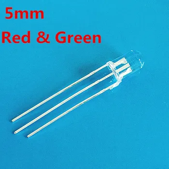 100pcs 5mm Red & Green Bicolor LED Transparent 3 pin Common Anode Super Bright 5 mm Light-Emitting Diode LED Lamp Light DIY PCB
100pcs 5mm Red & Green Bicolor LED Transparent 3 pin Common Anode Super Bright 5 mm Light-Emitting Diode LED Lamp Light DIY PCB