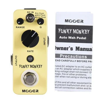 New Arrival!!! MOOER FUNKY MONKEY Auto Wah Guitar Effect Pedal 3 Peak Modes True Bypass Full Metal Shell
New Arrival!!! MOOER FUNKY MONKEY Auto Wah Guitar Effect Pedal 3 Peak Modes True Bypass Full Metal Shell