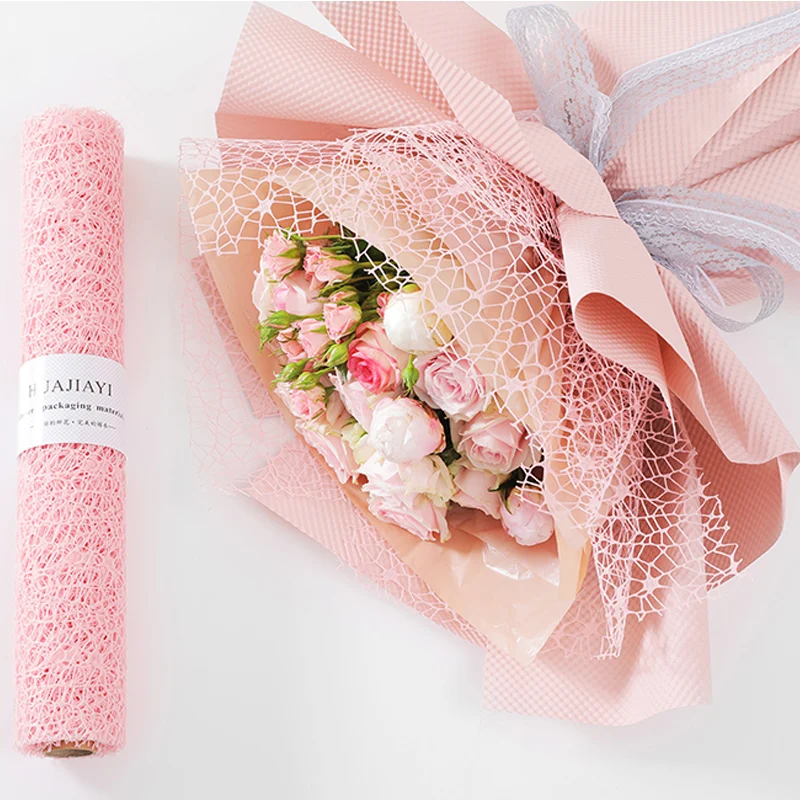 5yard * 50cm jacquard lace bouquet wrapping paper roll DIY artificial flower decoration packaging mesh handmade material
5yard * 50cm jacquard lace bouquet wrapping paper roll DIY artificial flower decoration packaging mesh handmade material