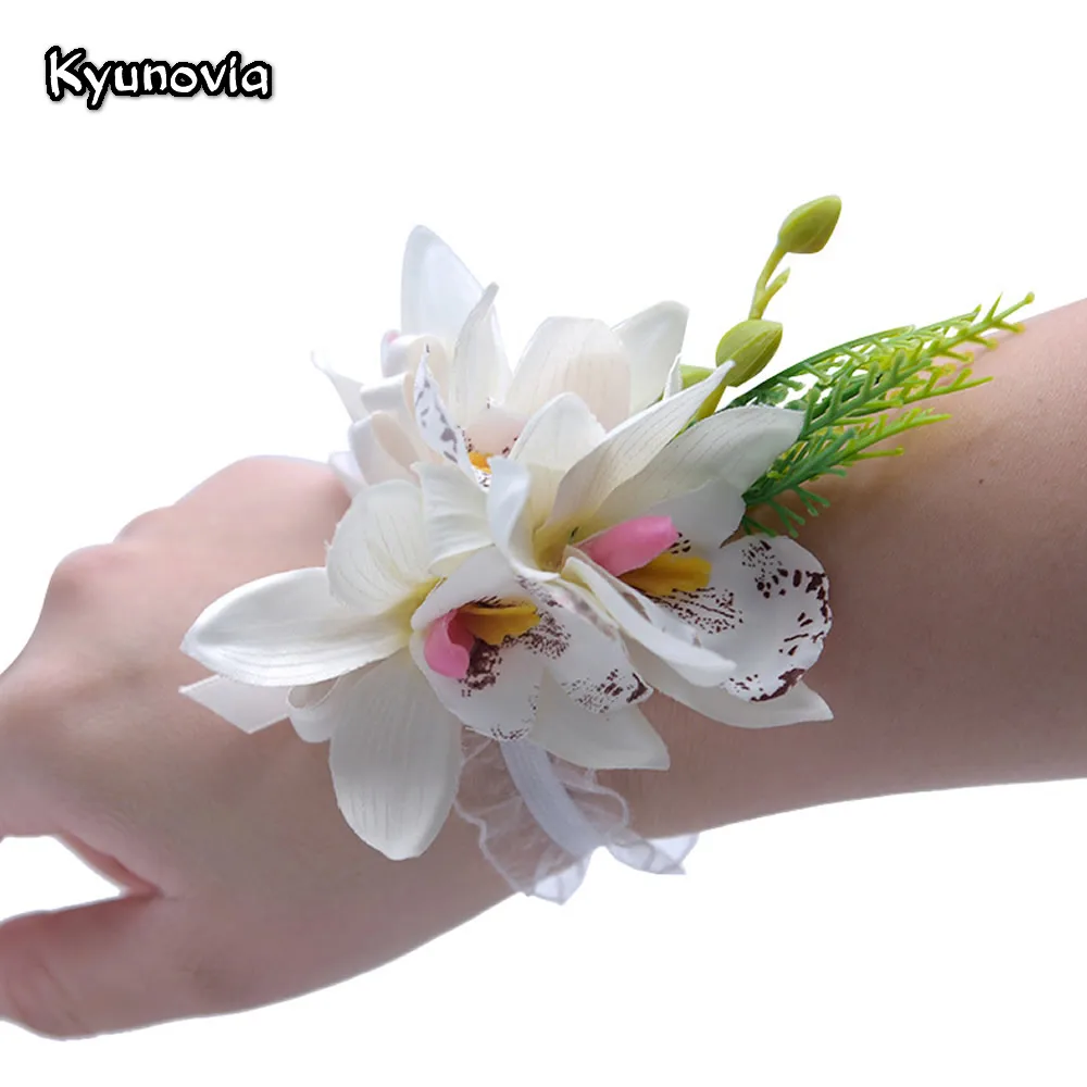 Kyunovia Artificial Silk Orchid Wrist Corsages Wedding Bride boutonnieres Bridesmaid Wrist Bracelet Party Prom Decor Flower D81
Kyunovia Artificial Silk Orchid Wrist Corsages Wedding Bride boutonnieres Bridesmaid Wrist Bracelet Party Prom Decor Flower D81
