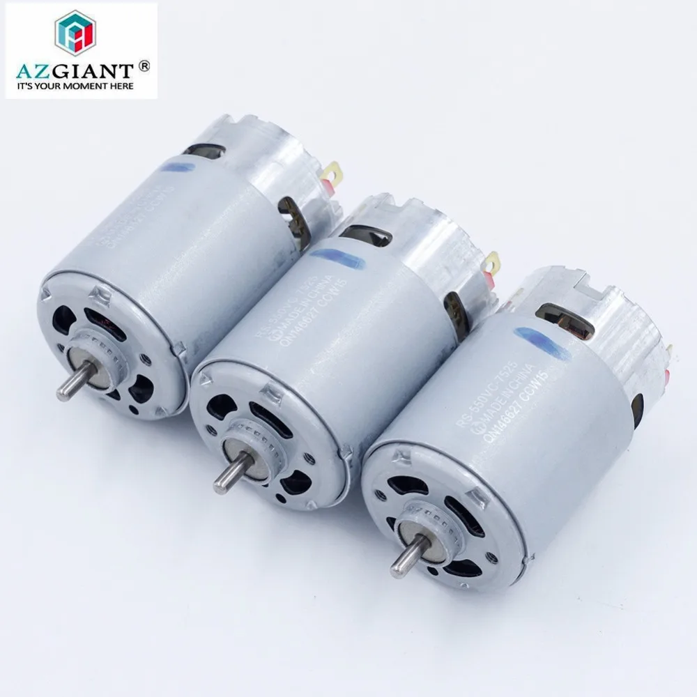 3pcs for mabuchi RS-550VC-7525 5V 12V 14V High power high speed motor DIY vehicle model permanent magnet powerful 550 DC motor 
3pcs for mabuchi RS-550VC-7525 5V 12V 14V High power high speed motor DIY vehicle model permanent magnet powerful 550 DC motor