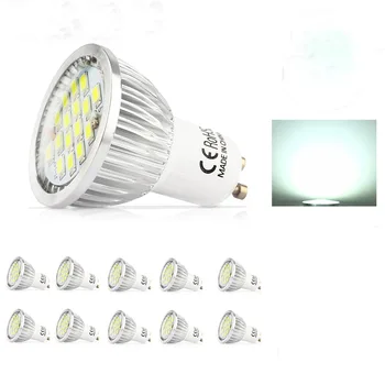 10X High Quality Assurance GU10 5.5W SMD 5730 LED Led Spotlight bulbs Warm White Cold White AC85-265VLED Spot Aluminum lamp cup
10X High Quality Assurance GU10 5.5W SMD 5730 LED Led Spotlight bulbs Warm White Cold White AC85-265VLED Spot Aluminum lamp cup