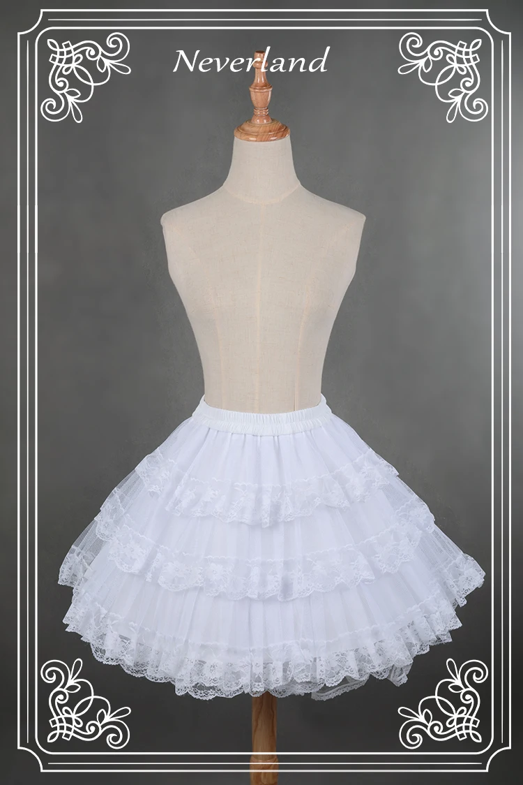 Princess Gothic Sweet White/Black Three Layer Lace Lolita Petticoat / Tutu Skirt for Short Dress Free Shipping
Princess Gothic Sweet White/Black Three Layer Lace Lolita Petticoat / Tutu Skirt for Short Dress Free Shipping