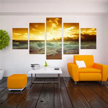 New 5pcs Art Picture Unframed The Tides and Sunset Seascape Paintings Home Decor Modern Wall Art Canvas Printing For Living Room 
New 5pcs Art Picture Unframed The Tides and Sunset Seascape Paintings Home Decor Modern Wall Art Canvas Printing For Living Room