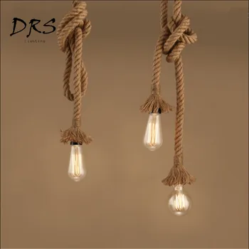 Vintage Rope Pendant Light Lamp Loft Creative Personality Industrial Retro Lamp Edison Bulb American Style For Living Room
Vintage Rope Pendant Light Lamp Loft Creative Personality Industrial Retro Lamp Edison Bulb American Style For Living Room