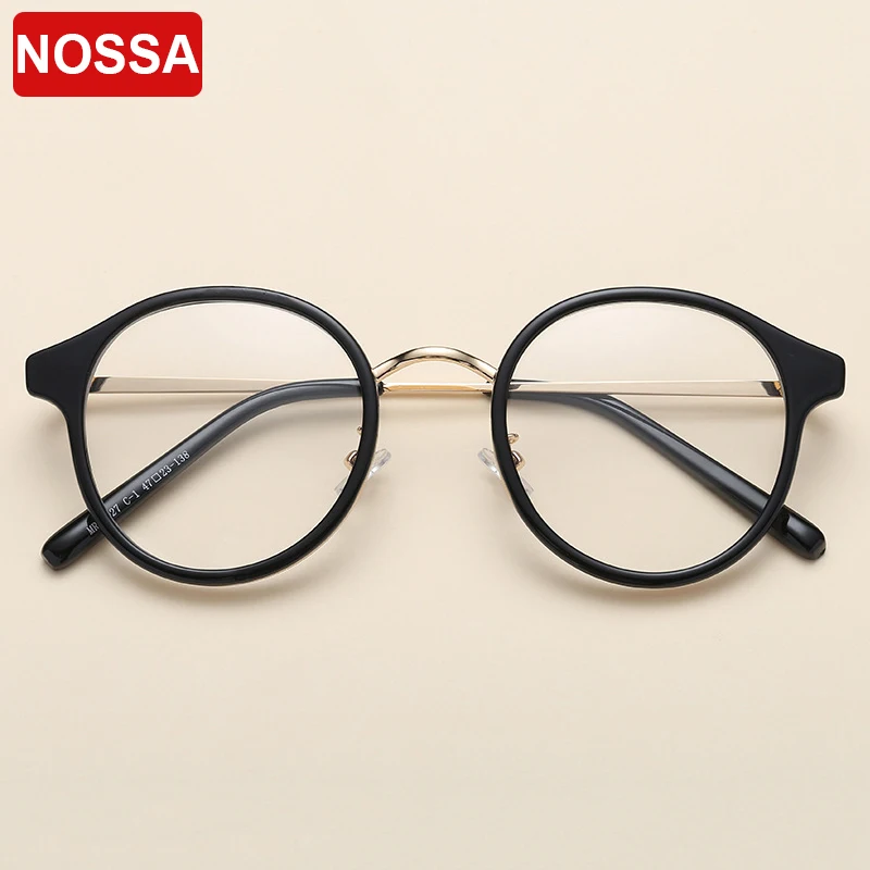 NOSSA Vintage Designer Round Frame Prescription Glasses Frames Trendy Clear Lens Goggles Women Men Myopia Casual Optical Frame
NOSSA Vintage Designer Round Frame Prescription Glasses Frames Trendy Clear Lens Goggles Women Men Myopia Casual Optical Frame