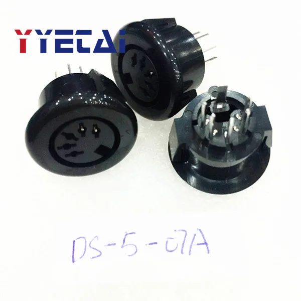 YongYeTai Black DS-5-07A Round S-Terminal Connector Five-Pin Circular Outlet 5-Pin 5P 5-Pin Receptacle DIN Base free shipping
YongYeTai Black DS-5-07A Round S-Terminal Connector Five-Pin Circular Outlet 5-Pin 5P 5-Pin Receptacle DIN Base free shipping