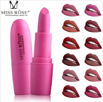 22pcs New MISS ROSE Matte Lipstick Waterproof Velvet Lipstick 22 Colors Sexy Long Lasting Red Brown Pigments Makeup Lipsticks
22pcs New MISS ROSE Matte Lipstick Waterproof Velvet Lipstick 22 Colors Sexy Long Lasting Red Brown Pigments Makeup Lipsticks