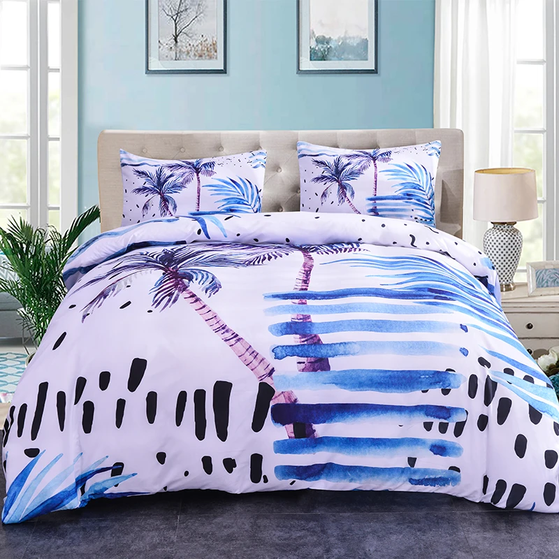 ZEIMON Tropical Plant Palm Tree Pattern Polyester Textiles Bedding Set Hawaii Styles 2/3pcs Duvet Cover Home Decor
ZEIMON Tropical Plant Palm Tree Pattern Polyester Textiles Bedding Set Hawaii Styles 2/3pcs Duvet Cover Home Decor