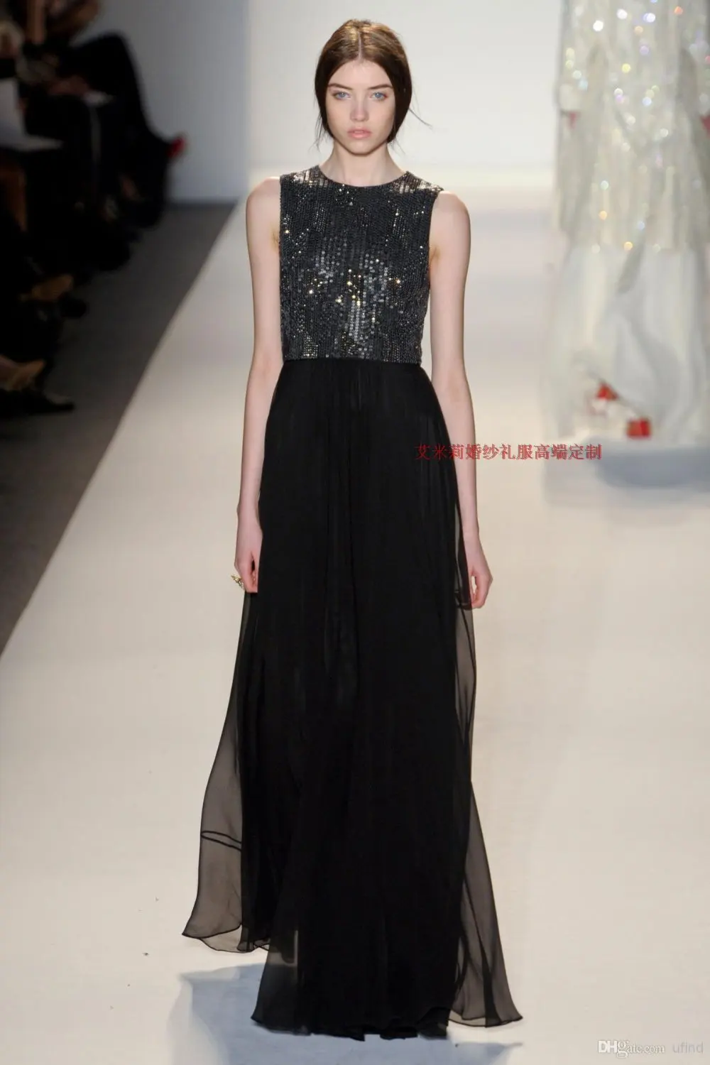 custom-made women summer dress paillette 2014 new design vestido de festa renda party black long evening Dress free shipping
custom-made women summer dress paillette 2014 new design vestido de festa renda party black long evening Dress free shipping