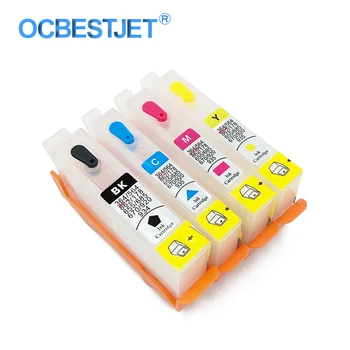 4 Colors For HP 655 HP655 Empty Refillable Ink Cartridge With Resettable Chip For HP Deskjet 3525 4615 4625 5525 6525 Printer
4 Colors For HP 655 HP655 Empty Refillable Ink Cartridge With Resettable Chip For HP Deskjet 3525 4615 4625 5525 6525 Printer