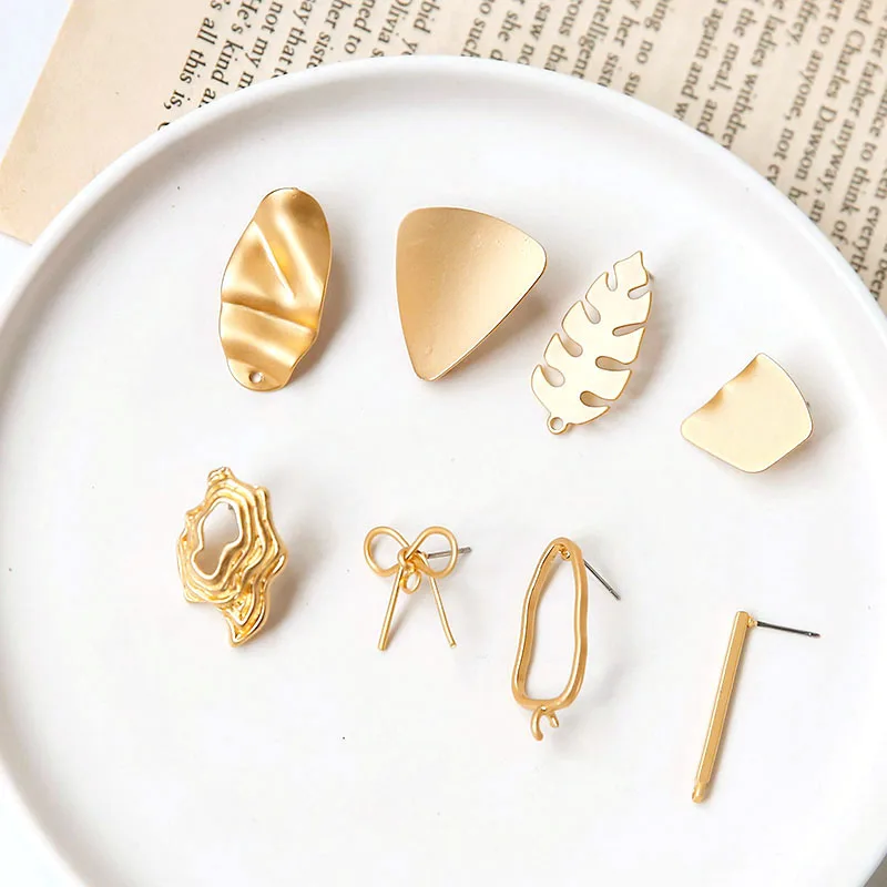 5pair/lot gold triangle leaf Earrings Drop bling Ear Studs Connector Posts Pins Base Settings Jewelry Making handmade DIY
5pair/lot gold triangle leaf Earrings Drop bling Ear Studs Connector Posts Pins Base Settings Jewelry Making handmade DIY