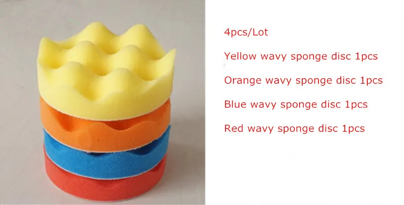 4pcs/Set 5 inch -7 inch 125mm/150mm/180mm Sponge Wavy Polish Disc Buffing Polishing Sponge Pads Kit For Car Polisher Buffer
4pcs/Set 5 inch -7 inch 125mm/150mm/180mm Sponge Wavy Polish Disc Buffing Polishing Sponge Pads Kit For Car Polisher Buffer