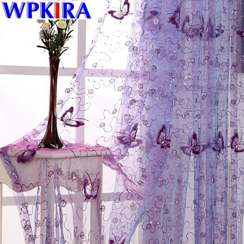 Modern Purple Curtains Fabric Rustic Butterfly Embroidered Window Curtain Tulle Living Room Window Drapes Red Curtain WP344-30
Modern Purple Curtains Fabric Rustic Butterfly Embroidered Window Curtain Tulle Living Room Window Drapes Red Curtain WP344-30