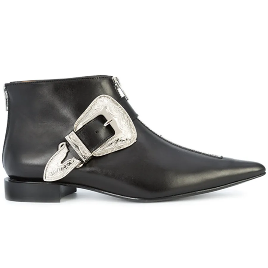 High End Handmade genuine leather Big Buckle botas hombre Men Boots With Zipper Pointed Toe Stage Catwalk Fashion Boots
High End Handmade genuine leather Big Buckle botas hombre Men Boots With Zipper Pointed Toe Stage Catwalk Fashion Boots
