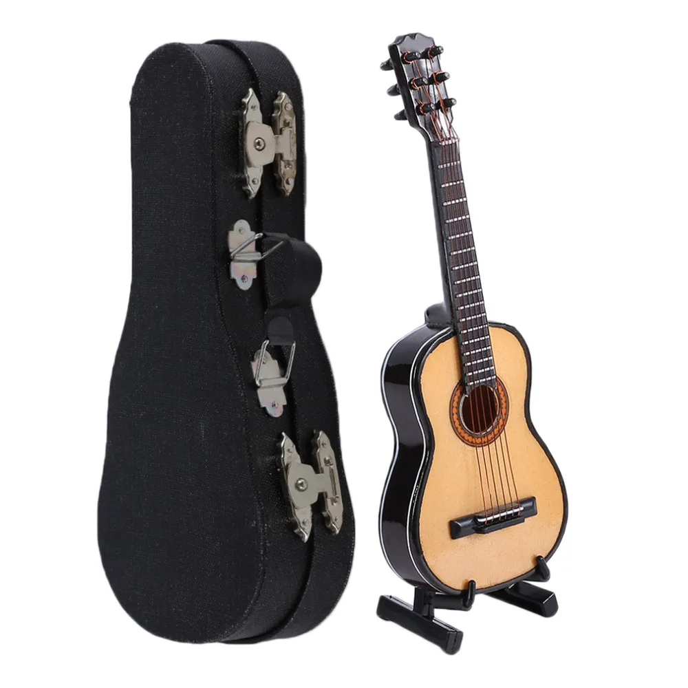 Mini Miniature Wooden Wood Acoustic Guitar Musical Instrument Home Collection With Case for Home Beautiful Decoration Accessorie
Mini Miniature Wooden Wood Acoustic Guitar Musical Instrument Home Collection With Case for Home Beautiful Decoration Accessorie