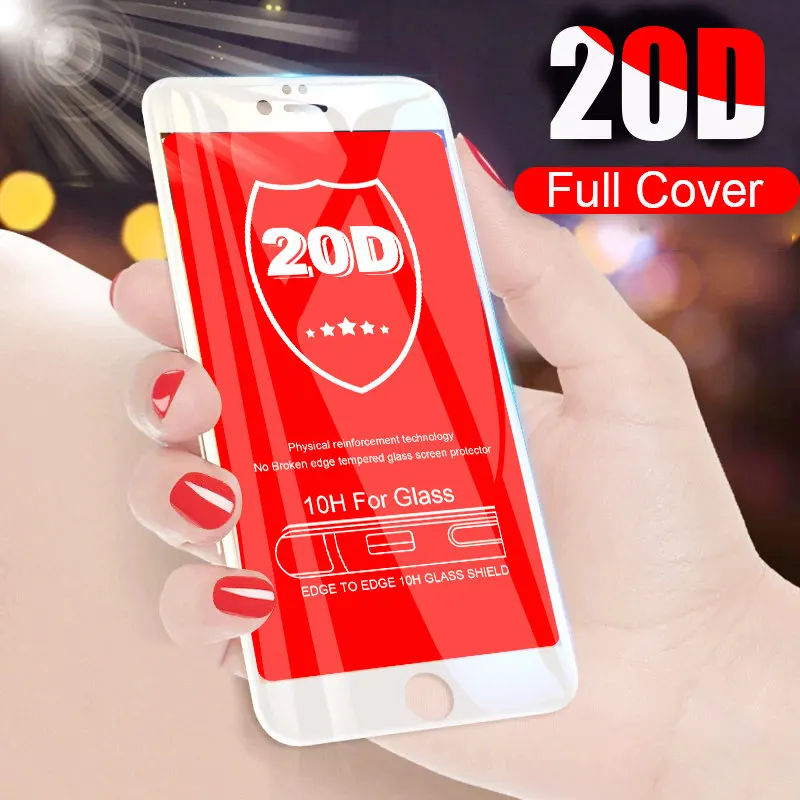 20D Curved Edge Screen Protector Tempered Glass On The For iPhone 7 8 6 6S Plus X XR XS Max Full Cover 20D Protective Glass Film
20D Curved Edge Screen Protector Tempered Glass On The For iPhone 7 8 6 6S Plus X XR XS Max Full Cover 20D Protective Glass Film