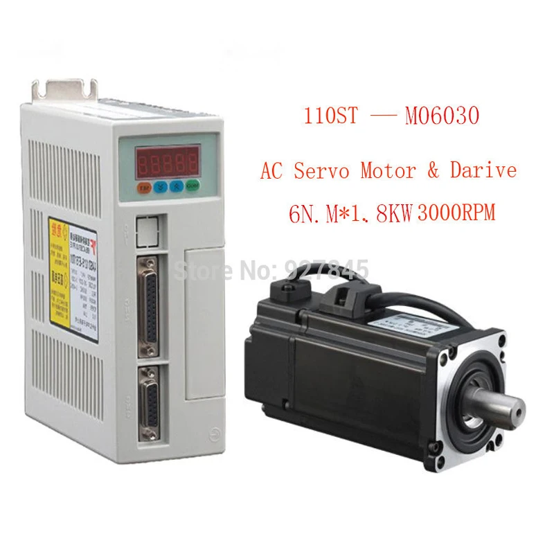 1 set New Servo system kit 6N.M 1.8KW 3000RPM 110ST AC Servo Motor 110ST-M06030 + Matched Servo Driver
1 set New Servo system kit 6N.M 1.8KW 3000RPM 110ST AC Servo Motor 110ST-M06030 + Matched Servo Driver