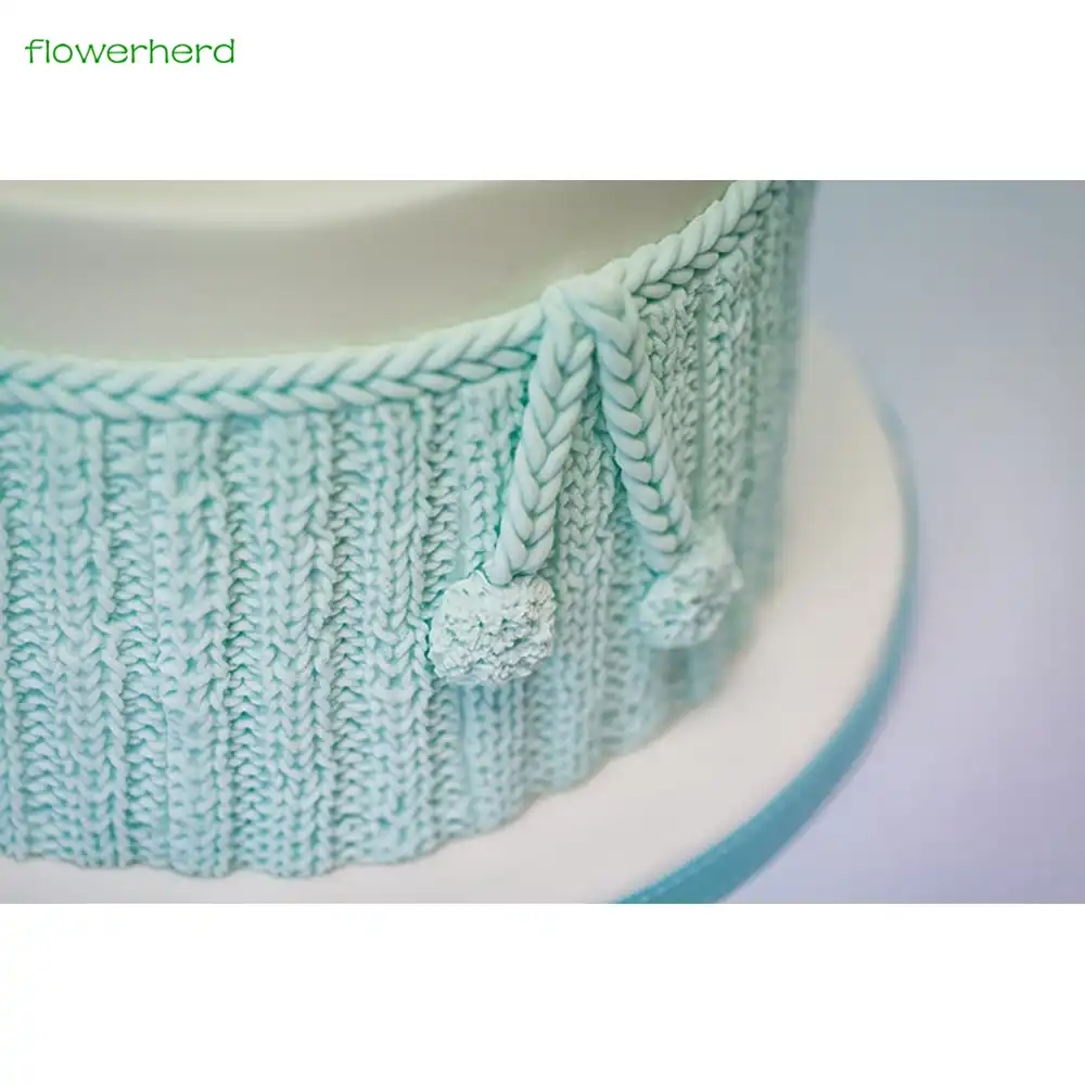 21x12cm Knitting Yarn Pattern Silicone Mold Mat 3d Full Mold