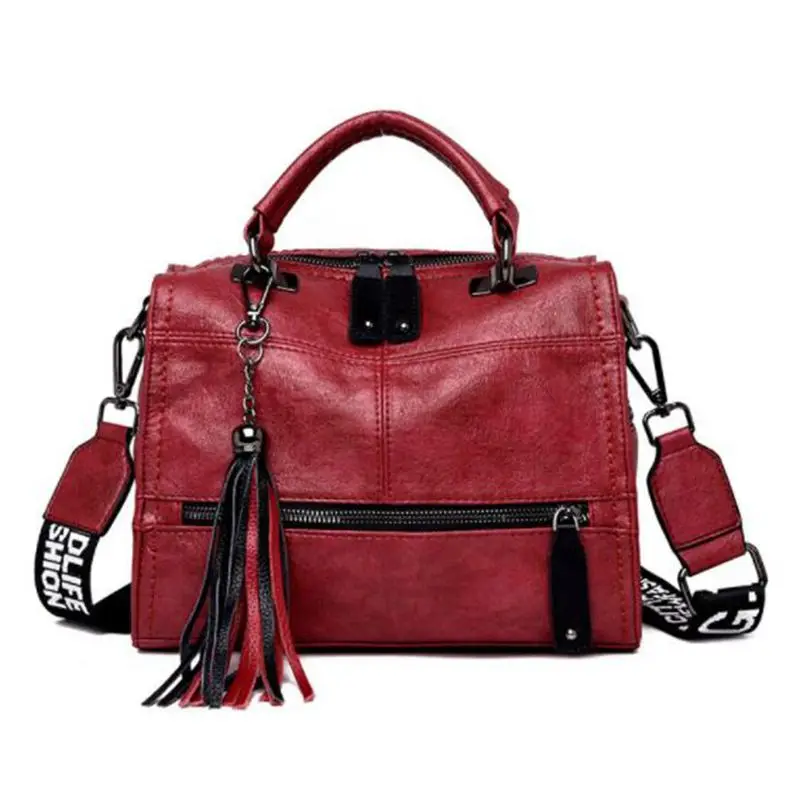 Vintage Women's Leather Handbags Fashion Tassel Shoulder CrossBody Bags Ladies Messenger Bags Women Tote Bags Bolsas Z-65
Vintage Women's Leather Handbags Fashion Tassel Shoulder CrossBody Bags Ladies Messenger Bags Women Tote Bags Bolsas Z-65
