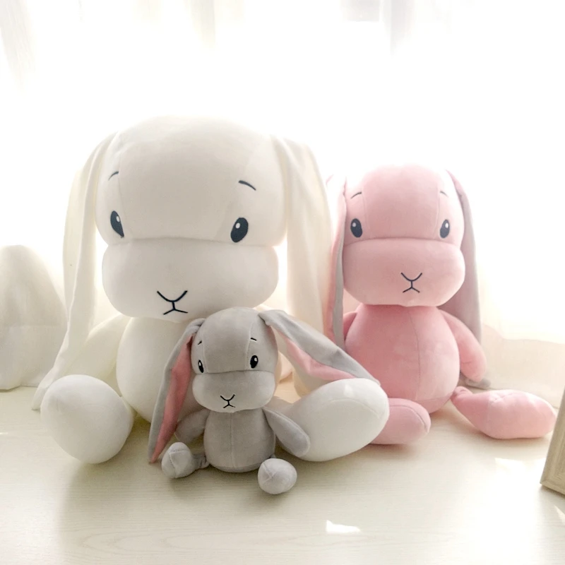 Dorimytrader Cuddly Pop Soft Cartoon Bunny Plush Pillow Toys Big Stuffed Anime Rabbit Doll Decoration for Kids Gifts 28inch 70cm DY50023(8)