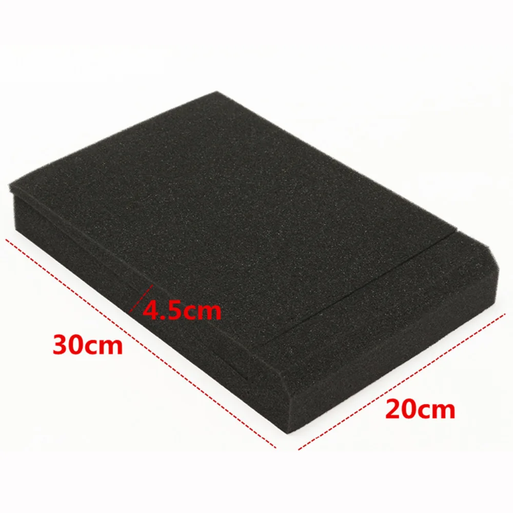 1Set 30x20x4.5cm Sponge Black Studio Monitor Speaker Isolation Absorption Acoustic Foam Isolator Pads For Recording Studios
1Set 30x20x4.5cm Sponge Black Studio Monitor Speaker Isolation Absorption Acoustic Foam Isolator Pads For Recording Studios