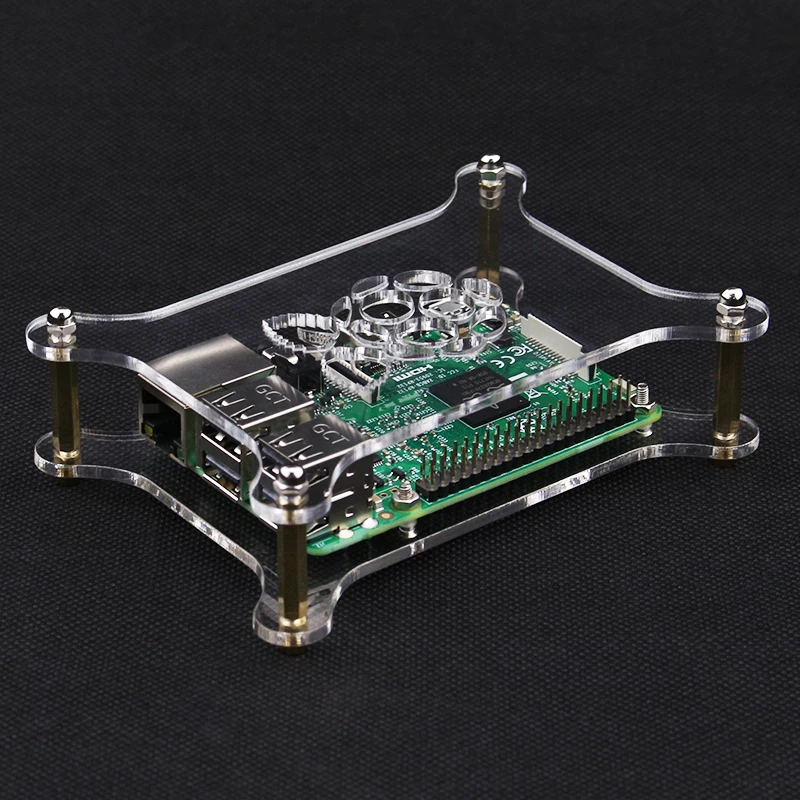 1-Layer Raspberry Pi 3 B+ Transparent Acrylic Case Clear Box Enclosure Cover Shell with Logo for Raspberry Pi 3 Model B / B+
1-Layer Raspberry Pi 3 B+ Transparent Acrylic Case Clear Box Enclosure Cover Shell with Logo for Raspberry Pi 3 Model B / B+