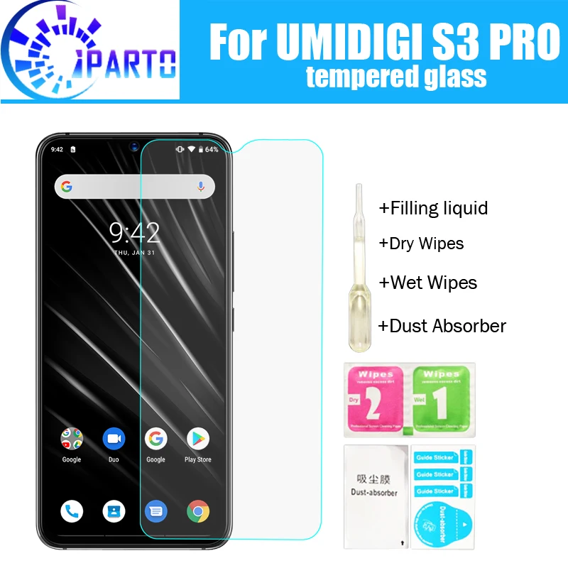 UMIDIGI S3 PRO Tempered Glass Protector 100% Good Quality Premium 9H Screen Protector Accessories for S3 PRO(Not 100% Covered)
UMIDIGI S3 PRO Tempered Glass Protector 100% Good Quality Premium 9H Screen Protector Accessories for S3 PRO(Not 100% Covered)