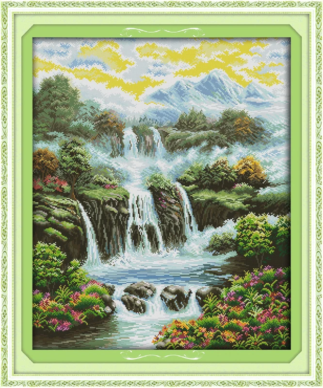 Heaven on earth Counted Cross Stitch 11CT Printed 14CT Set DIY Chinese Cotton Cross-stitch Kit Embroidery Needlework
Heaven on earth Counted Cross Stitch 11CT Printed 14CT Set DIY Chinese Cotton Cross-stitch Kit Embroidery Needlework