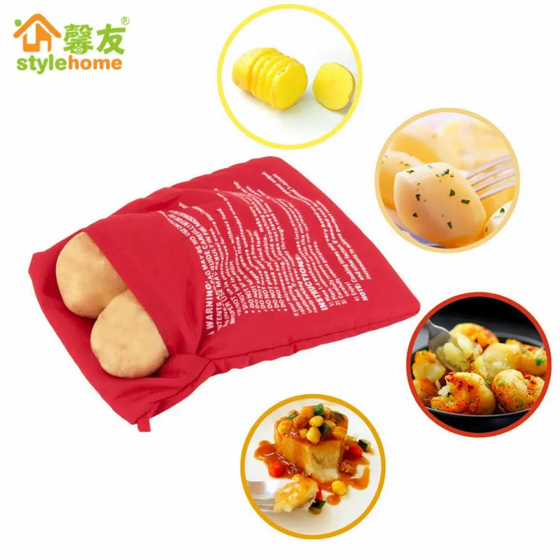 1PC NEW Red Washable Cooker Bag Baked Potato Microwave Cooking Potato Quick Fast (cooks 4 potatoes at once) Kitchen Accessories
1PC NEW Red Washable Cooker Bag Baked Potato Microwave Cooking Potato Quick Fast (cooks 4 potatoes at once) Kitchen Accessories