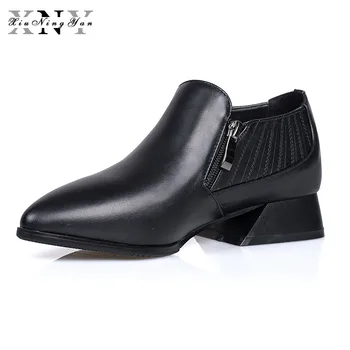 XiuNingYan Women's Shoes Cow Leather Fashion Women Pumps Double Zipper Square Heel Pointed Toe Handmade Office Lady Shoes Woman
XiuNingYan Women's Shoes Cow Leather Fashion Women Pumps Double Zipper Square Heel Pointed Toe Handmade Office Lady Shoes Woman