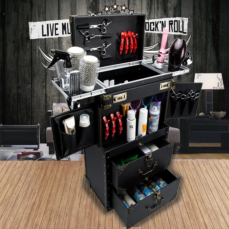 New high quality Trolley Cosmetic case Rolling Luggage,Multi-layer Beauty Tattoo Salons Trolley Suitcase,Nails Makeup Toolbox
New high quality Trolley Cosmetic case Rolling Luggage,Multi-layer Beauty Tattoo Salons Trolley Suitcase,Nails Makeup Toolbox