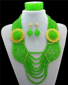 Fashion 2016 New Arrival Crystal Green Costume Necklaces Nigerian Wedding African Beads Jewelry Set 10024-2
Fashion 2016 New Arrival Crystal Green Costume Necklaces Nigerian Wedding African Beads Jewelry Set 10024-2